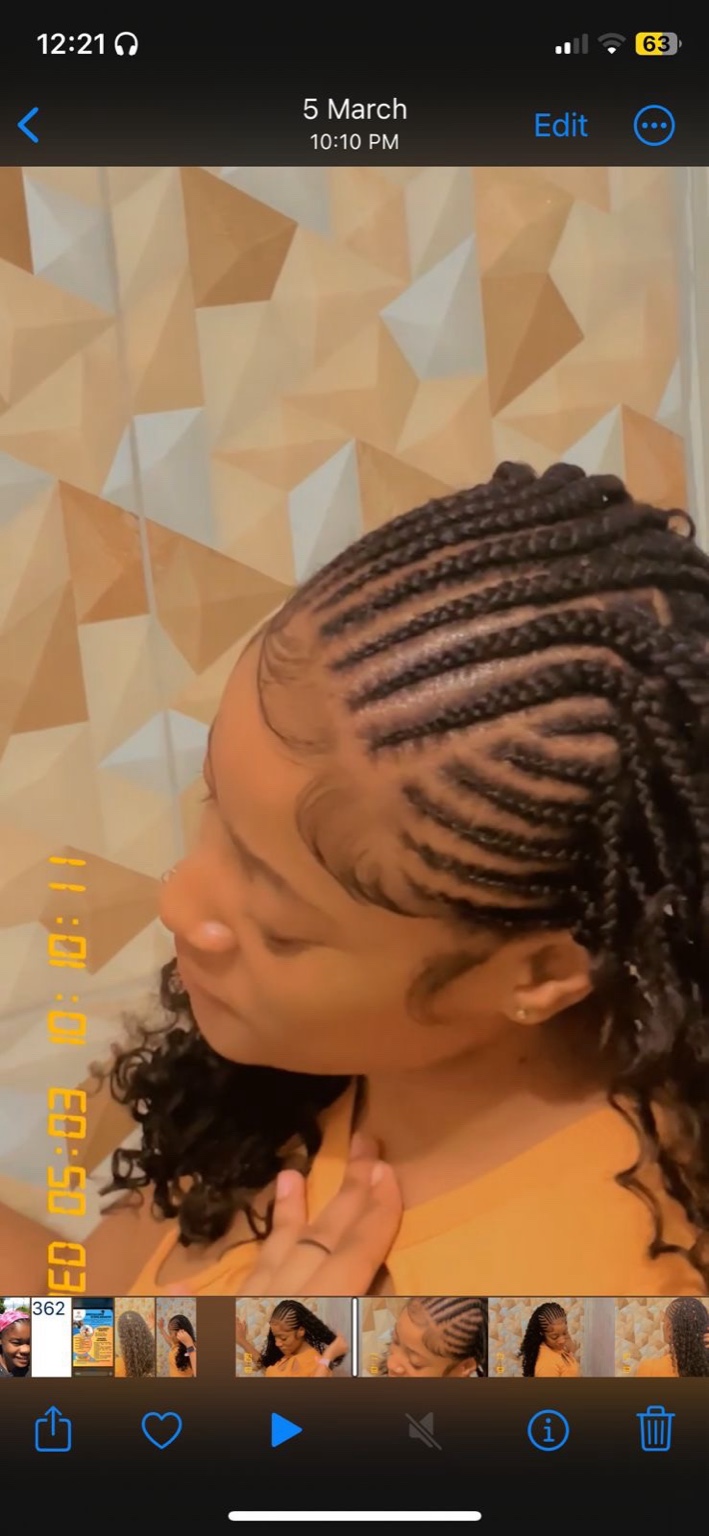 Cornrow braids